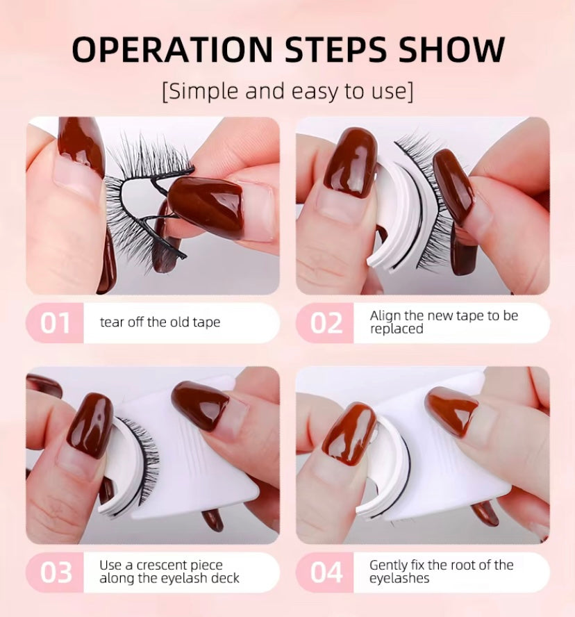 Faux Mink Self Adhesive Strip Eyelashes
