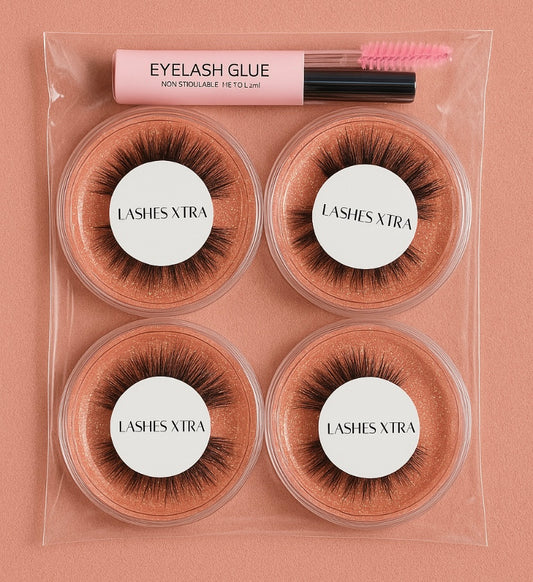 Manga Style Full Strip Eyelashes 4 pairs